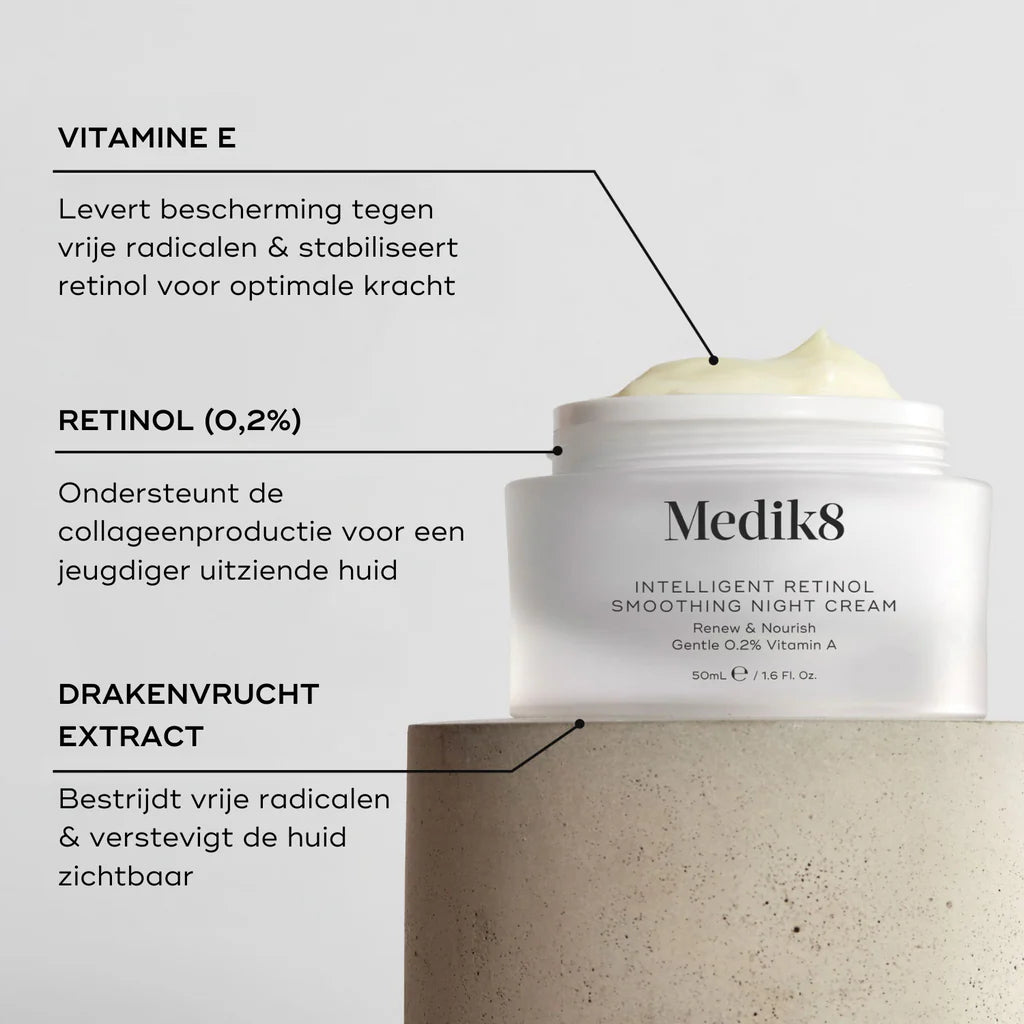 Medik8 Intelligent Retinol Smoothing Night Cream - M8cosmetics.nl